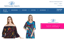Tablet Screenshot of kathmanduimports.com
